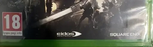 Deus Ex: Mankind Divided, the PEGI square on its front