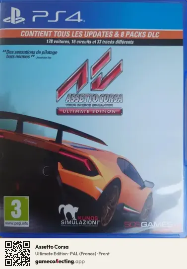 Assetto Corsa PlayStation 4, France box front