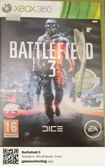 Battlefield 3 Xbox 360, Poland box front