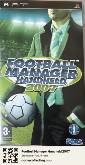 Football Manager Handheld 2007 PlayStation Portable, PAL box front