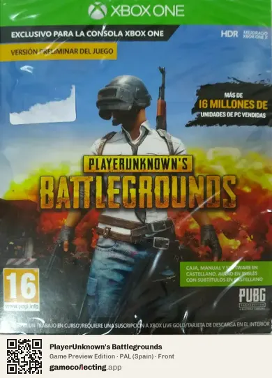PlayerUnknown's Battlegrounds Xbox One, Spain box front