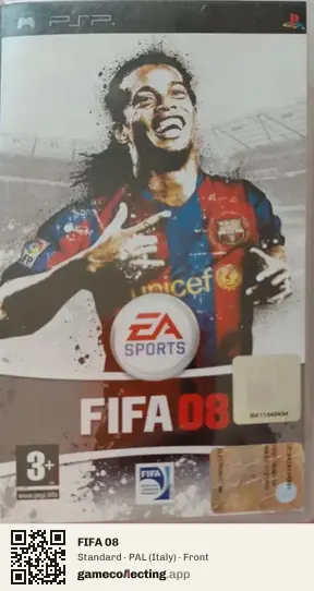 FIFA 08 PlayStation Portable, Italy box front