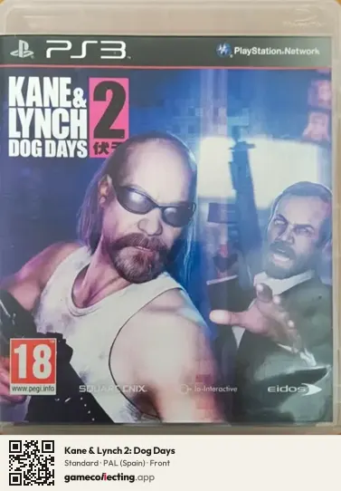 Kane & Lynch 2: Dog Days PlayStation 3, Spain box front