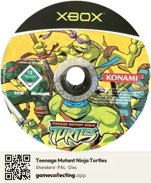 Teenage Mutant Ninja Turtles Xbox, PAL disc