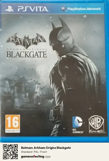 Batman: Arkham Origins Blackgate PlayStation Vita, PAL box front