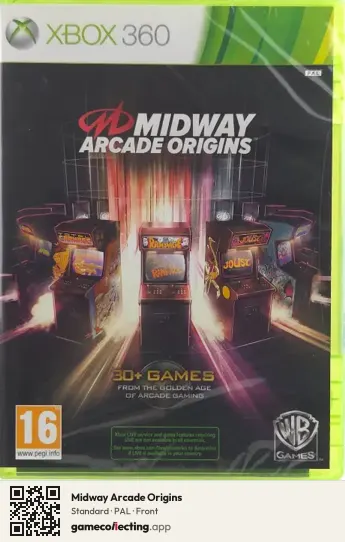 Midway Arcade Origins Xbox 360, PAL box front