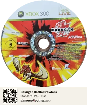 Bakugan Battle Brawlers Xbox 360, PAL disc