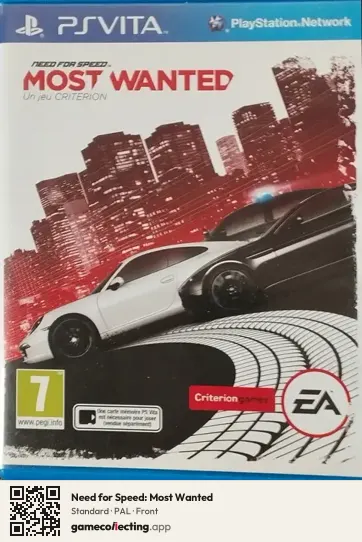 Need for Speed: Most Wanted PlayStation Vita, PAL box front