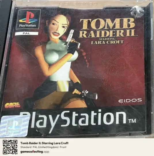 Tomb Raider II: Starring Lara Croft PlayStation, United Kingdom box front