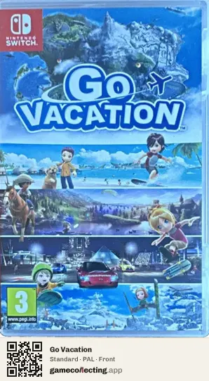 Go Vacation Nintendo Switch, PAL box front