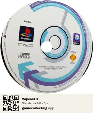 Wipeout 3 PlayStation, PAL disc