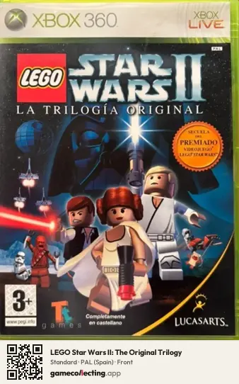 LEGO Star Wars II: The Original Trilogy Xbox 360, Spain box front