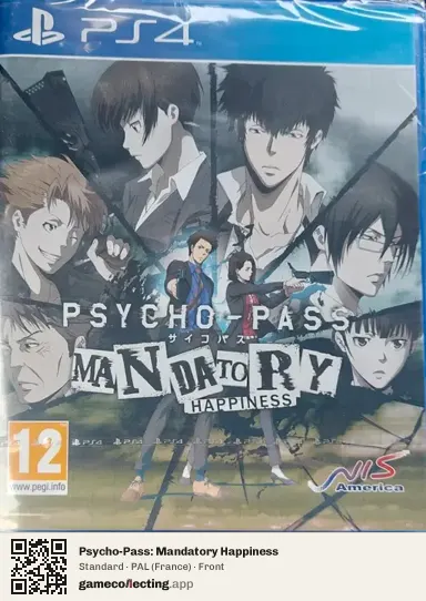 Psycho-Pass: Mandatory Happiness PlayStation 4, France box front