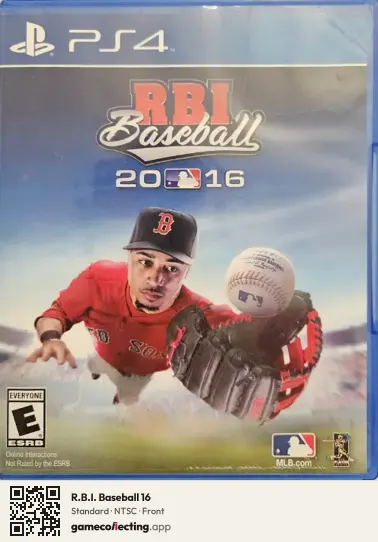 R.B.I. Baseball 16 PlayStation 4, NTSC box front