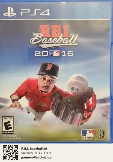 R.B.I. Baseball 16 PlayStation 4, NTSC box front