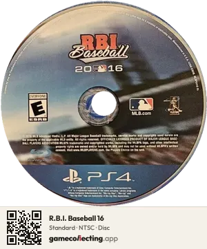 R.B.I. Baseball 16 PlayStation 4, NTSC disc