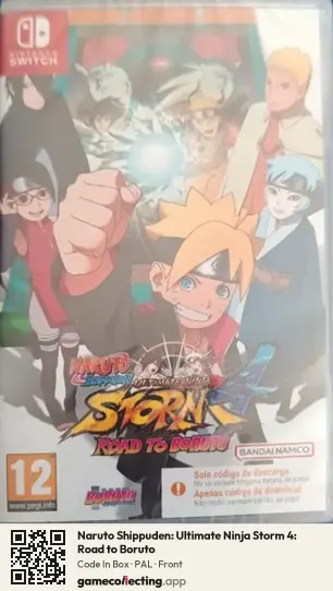 Naruto Shippuden: Ultimate Ninja Storm 4: Road to Boruto Nintendo Switch, PAL box front