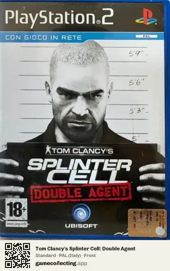 Tom Clancy's Splinter Cell: Double Agent PlayStation 2, Italy box front