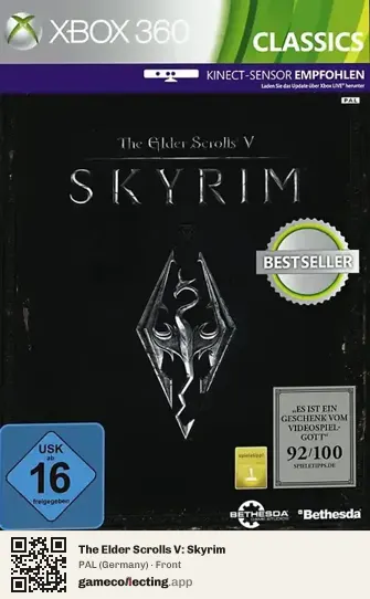 The Elder Scrolls V: Skyrim Xbox 360, Germany box front
