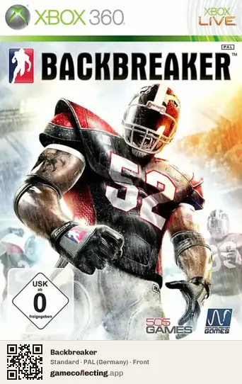 Backbreaker Xbox 360, Germany box front