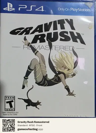 Gravity Rush Remastered PlayStation 4, NTSC box front