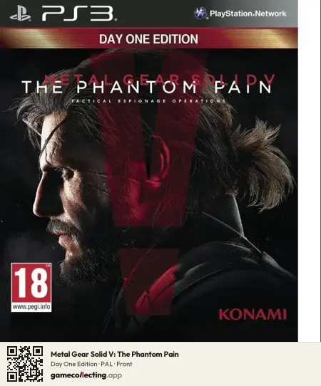 Metal Gear Solid V: The Phantom Pain PlayStation 3, PAL box front