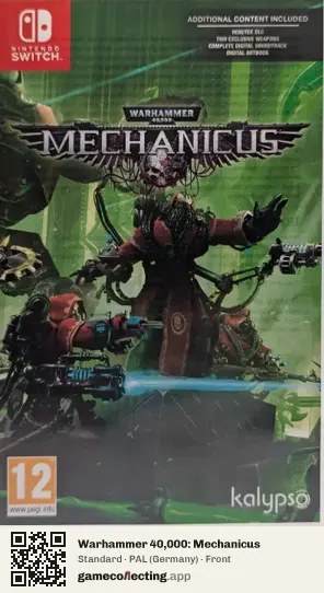 Warhammer 40,000: Mechanicus Nintendo Switch, Germany box front