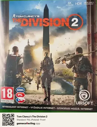 Tom Clancy's The Division 2 Xbox One, Poland box front