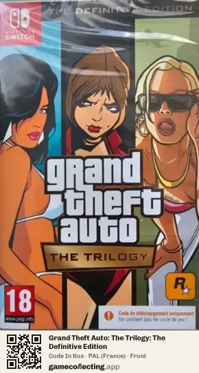Grand Theft Auto: The Trilogy: The Definitive Edition Nintendo Switch, France box front