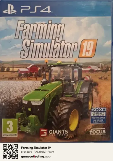 Farming Simulator 19 PlayStation 4, Italy box front