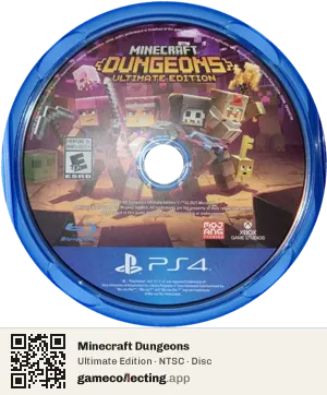 Minecraft Dungeons PlayStation 4, NTSC disc