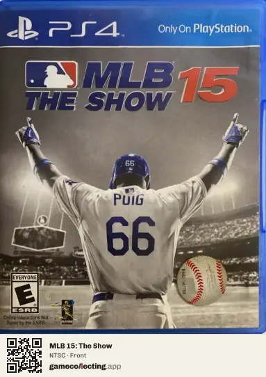 MLB 15: The Show PlayStation 4, NTSC box front