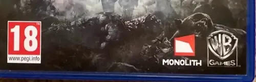 Middle-Earth: Shadow of Mordor, the PEGI square on its front