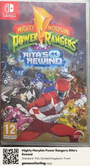 Mighty Morphin Power Rangers: Rita's Rewind Nintendo Switch, United Kingdom box front