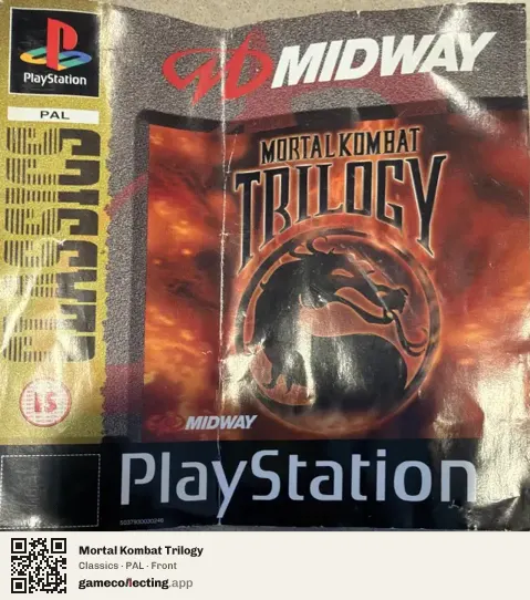 Mortal Kombat Trilogy PlayStation, PAL box front