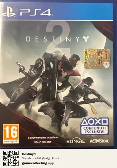 Destiny 2 PlayStation 4, Italy box front