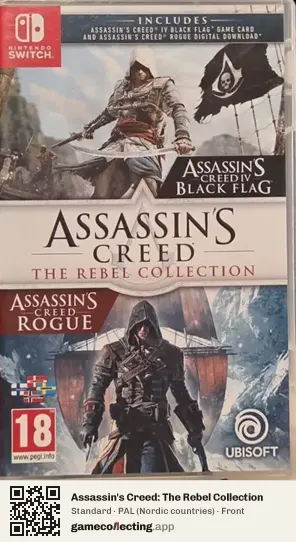 Assassin's Creed: The Rebel Collection Nintendo Switch, Nordic countries box front