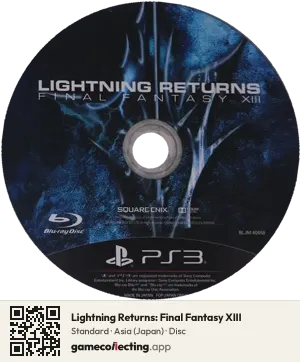 Lightning Returns: Final Fantasy XIII PlayStation 3, Asia disc