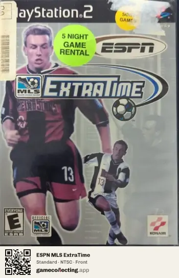 ESPN MLS ExtraTime PlayStation 2, NTSC box front