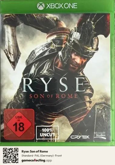Ryse: Son of Rome Xbox One, Germany box front