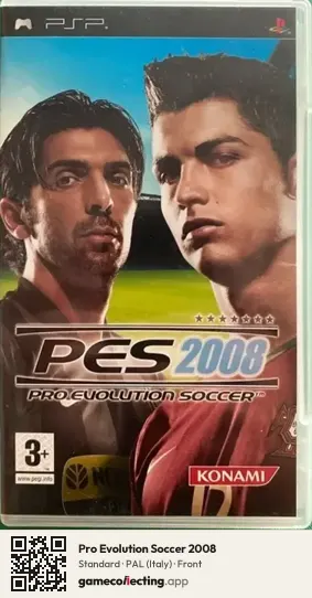 Pro Evolution Soccer 2008 PlayStation Portable, Italy box front
