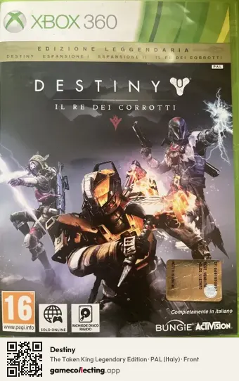 Destiny Xbox 360, Italy box front