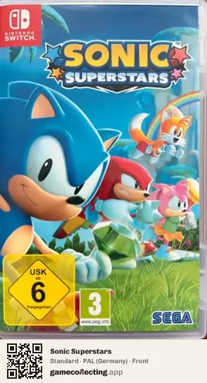 Sonic Superstars Nintendo Switch, Germany box front
