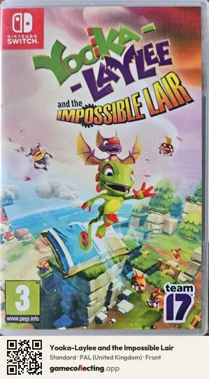Yooka-Laylee and the Impossible Lair Nintendo Switch, United Kingdom box front