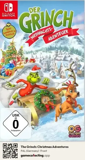 The Grinch: Christmas Adventures Nintendo Switch, Germany box front