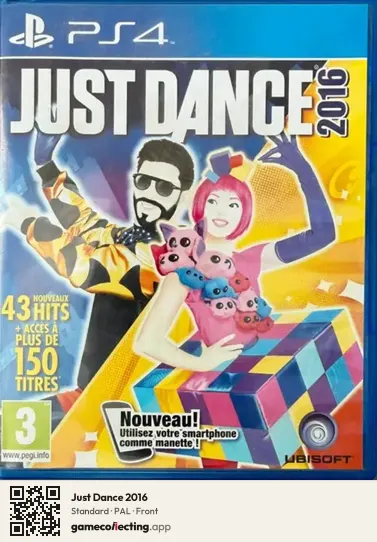 Just Dance 2016 PlayStation 4, PAL box front