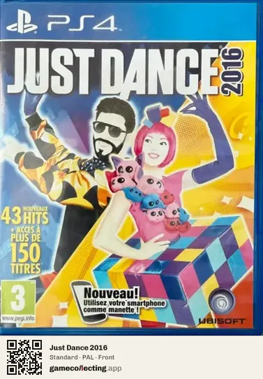 Just Dance 2016 PlayStation 4, PAL box front