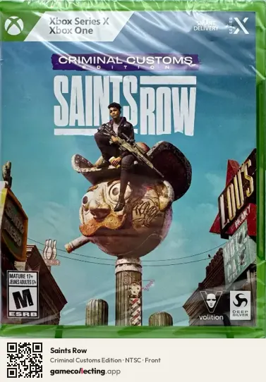 Saints Row Xbox Series X, NTSC box front