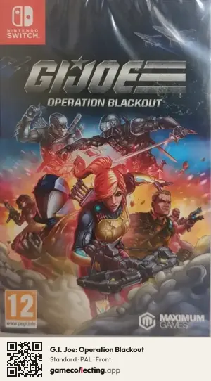 G.I. Joe: Operation Blackout Nintendo Switch, PAL box front