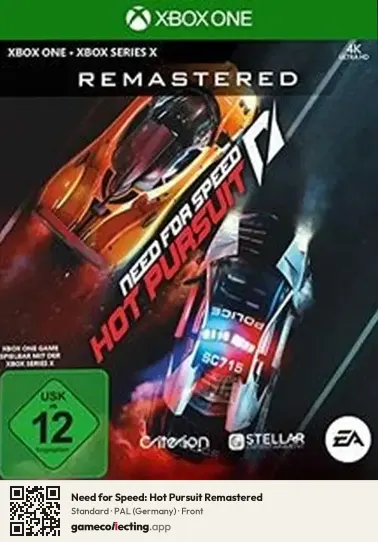 Need for Speed: Hot Pursuit Remastered Xbox One, Germany box front